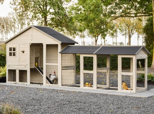 Chicken coop Holiday Large with double run 489x100x195 cm