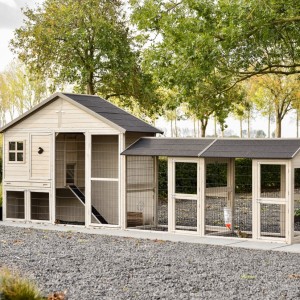 Holiday Large rabbit hutch with double run 489x100x195 cm