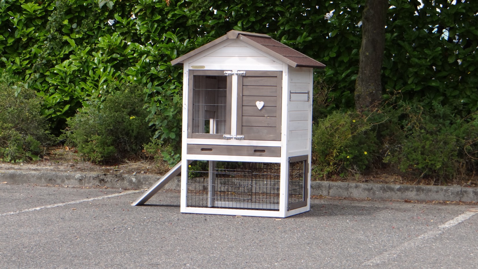 Rabbit hutch Prestige Small White 88x72x121cm