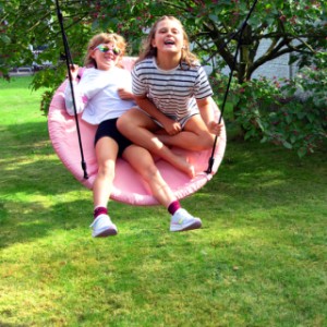 The nest swing offers a lot of playing fun