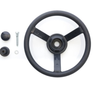 The steering wheel is supplied with mounting hardware included.
