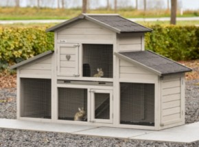 Rabbit hutch Annemieke 175x70x110cm