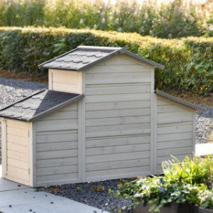 View the Annemieke rabbit hutch from the back.