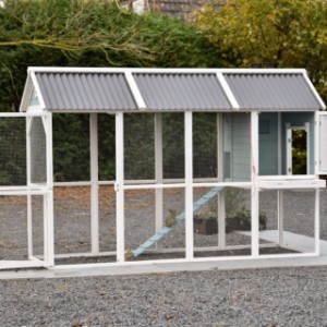 Rabbit hutch Alexia has many convenient doors.