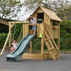 Playhouse Dream is extended with an additional swing