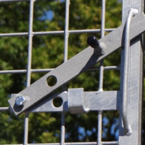 The galvanised kennel is a perfect place for your puppies