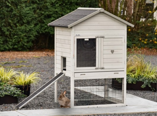 Rabbit Hutch Prestige Medium Light Grey 104x90x150 cm