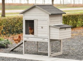 Prestige Medium Light Grey with nesting box 132x90x150 cm