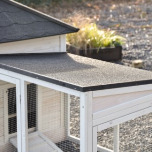 The roof of the extension run is fitted with roofing felt
