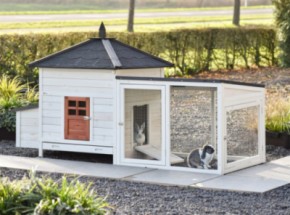 Ambiance Large terra rabbit hutch 218×93×122 cm