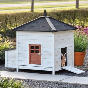 Ambiance Large terra rabbit hutch 121×93×122 cm