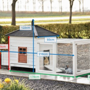 These are the dimensions of Ambiance Large with run: 218×93×122 cm