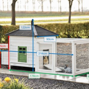 These are the dimensions of Ambiance Large with run: 218×93×122 cm