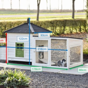 These are the dimensions of Ambiance Large with run: 218×93×122 cm