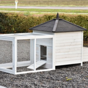 Take a look at the back of the Ambiance Large rabbit hutch