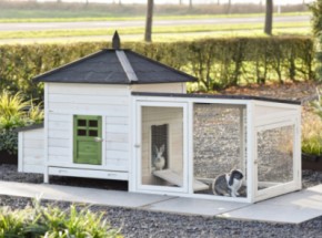 Ambiance Large terra rabbit hutch 218×93×122 cm