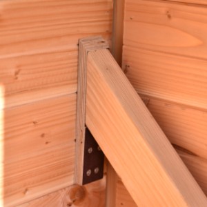 The roosting ladder is easy to put back in place.