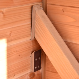 The roosting ladder is easy to put back in place.