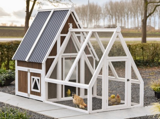 Chicken coop Pip with run 130 × 249 × 180 cm