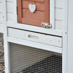 Noah has a plastic pull-out tray