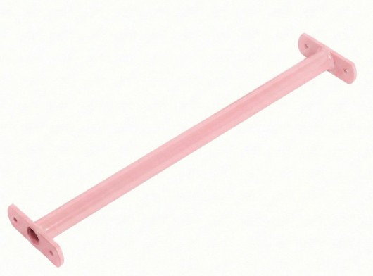 Gymnastics bar pastel pink (single) incl. mounting hardware, length: 90 cm