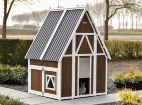 Rabbit hutch Pip 130x120x180cm