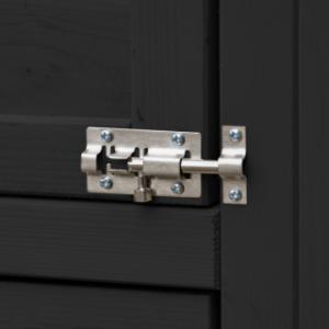 The Holiday Large chicken coop is equipped with double door locks.