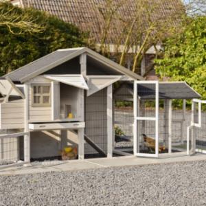 Chickencoop Holiday Medium with nest box and extra run | with many doors