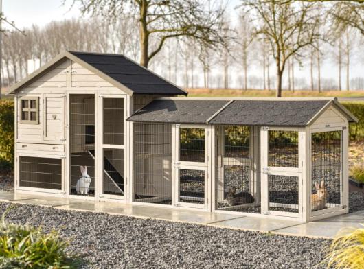 Rabbit hutch Holiday Medium with 2 runs 375x88x151cm