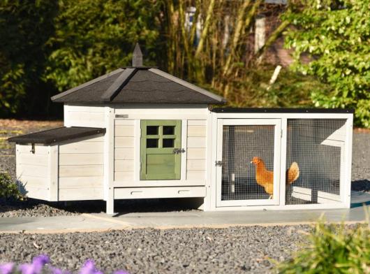 Ambiance Small Olive covered run with roofing felt 200x77x99 cm