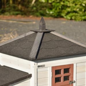 The roof of Ambiance Small is fitted with roof shingles