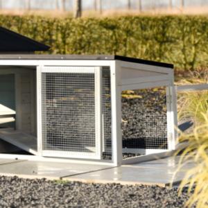 Ambiance Small add-on run covered run with roof felt has 2 doors