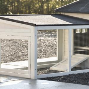 Ambiance Small add-on run covered run with roof felt is an extension for the Ambiance Small coop