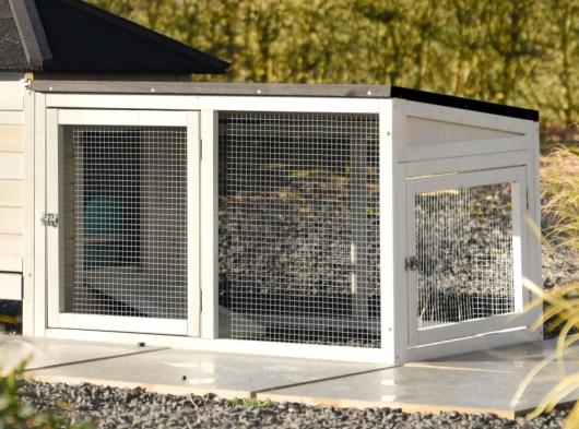 Ambiance Small add-on run covered run with roof felt 98x65x61cm