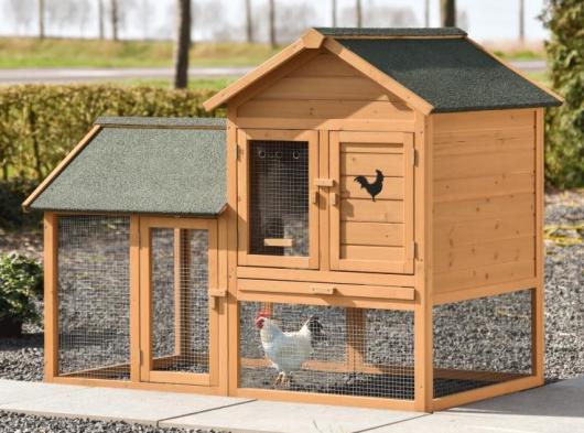Chicken coop Action with run on the left 240 × 100 × 181 cm