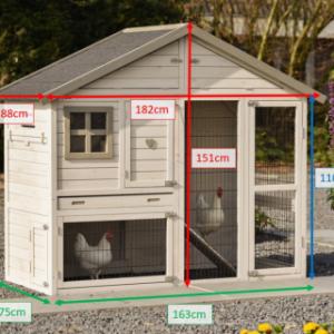 Various dimensions of the hutch Holiday Medium