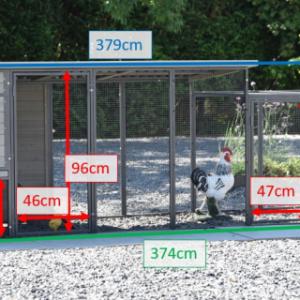 Dimensions of the rabbit hutch Judy