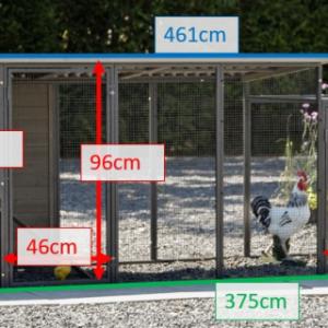 A few dimensions of the chickencoop Judy