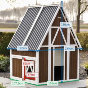 Various dimensions of the chickencoop Pip