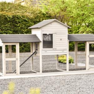 Rabbit hutch Prestige Large Double Light-grey
