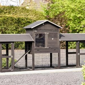 Rabbit hutch Prestige Large Double Light-grey