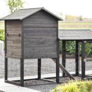 The rabbit hutch Prestige Large, shown from the backside