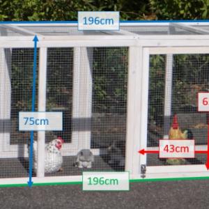 Various dimensions of the double run Ambiance Small