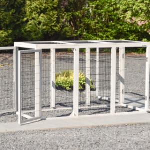 The cat run is provided with large doors