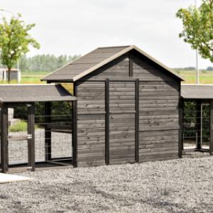 Take a look at the back of the Holiday Large rabbit hutch