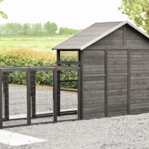 Take a look at the back of the Holiday Large rabbit hutch