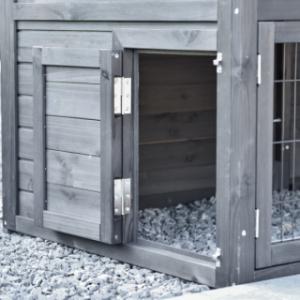 Holiday Medium Black has a small door on the left-hand side