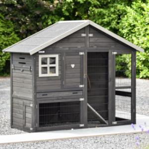 Rabbit hutch Holiday Medium Black, a great hutch for any garden