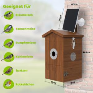 The Sanilu bird nesting box is suitable for various bird species