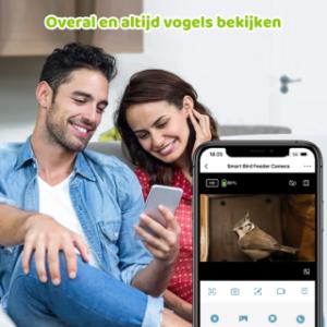 Sanilu bird nesting box with camera and solar panel | With the handy app, you can see what is happening inside the nesting box